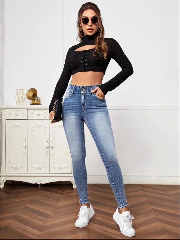 Women's High Waisted Jeans