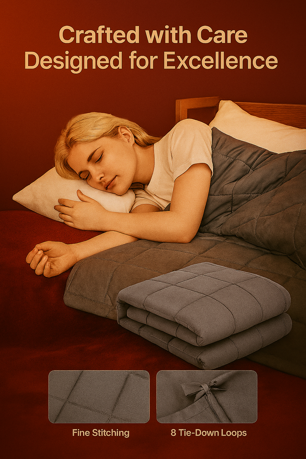 Velv.co 25lb Quilted Weighted Blanket