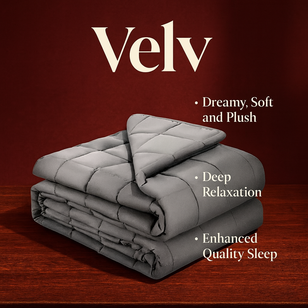 Velv.co 25lb Quilted Weighted Blanket