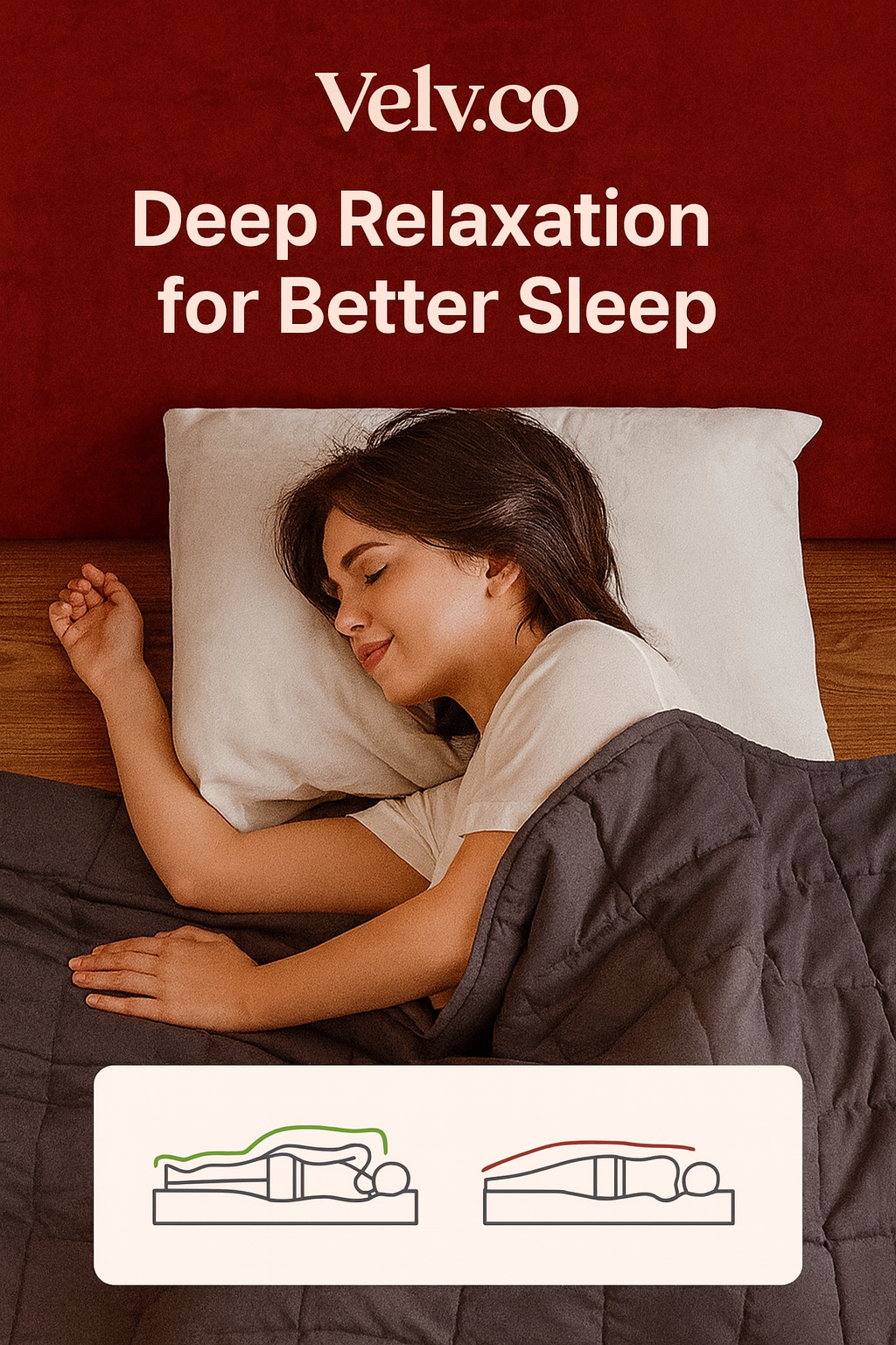 Velv.co 25lb Quilted Weighted Blanket